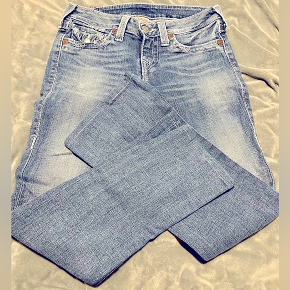 True Religion Denim - True Religion Jeans size 28 EUC slight flare wide leg Extremely Rare Billy Jeans